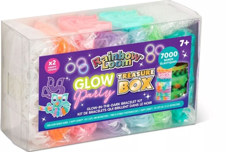 Rainbow Loom Sötétben Világító Karkötő készítő szett