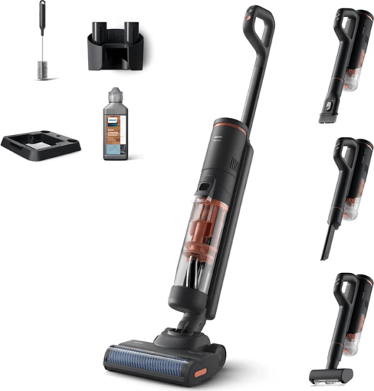 Philips XW6264/11 6000 series Akkus porzsák nélküli álló / kézi Felmosó porszívó - Szürke