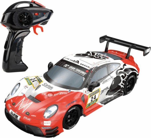 Carrera RC 2,4GHz Porsche 911 GT3 R "Lionspeed GP, No.24"- Steam távirányítós versenyautókkal