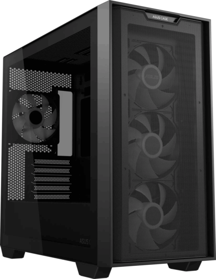 ASUS Ház A21 Plus 850W Midi Torony Számítógépház + 4db 120mm ventilátor - Fekete