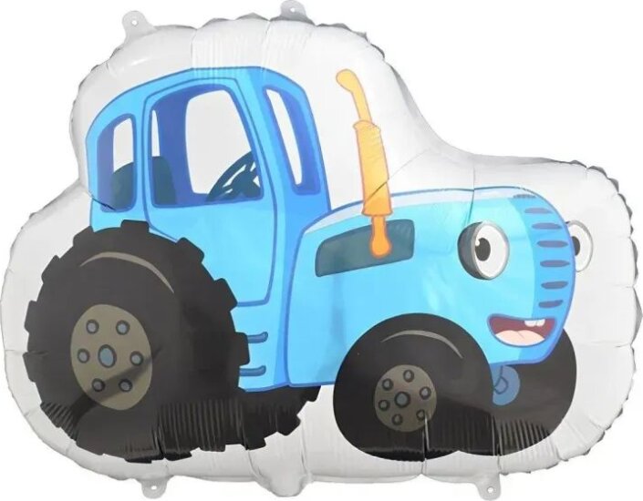 Kék Traktor fólia lufi 51x38 cm