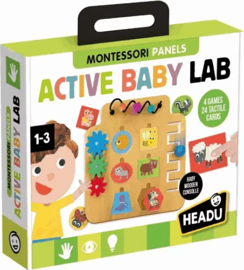 Headu Montessori aktív baba labor bébijáték Headu Montessori aktív baba labor bébijáték