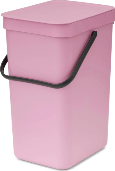 Brabantia Sort & Go 12 literes Szelektív Műanyag szemetes tetővel - Rózsaszín
