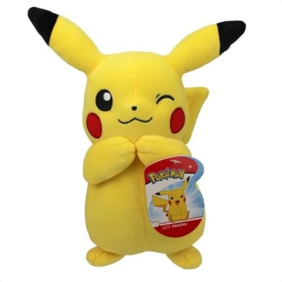 Pokémon Kacsintó Pikachu plüssfigura 20 cm