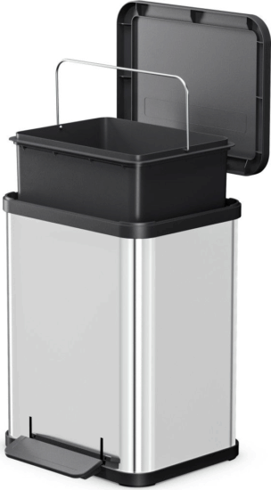 Hailo Öko uno Plus M 17 literes pedálos rozsdamentes acél szemtes - Inox