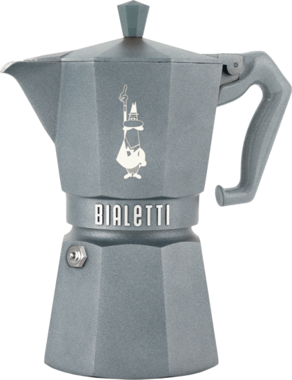 Bialetti Moka Exclusive 6 személyes Kotyogós kávéfőző - Szürke