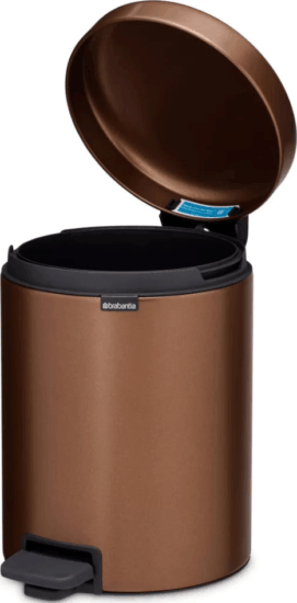 Brabantia Newicon 5 literes pedálos Acél szemetes - Meleg Bronz