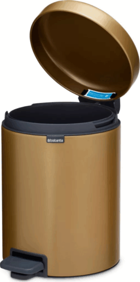 Brabantia Newicon 5 literes pedálos acél szemetes - Sárgaréz