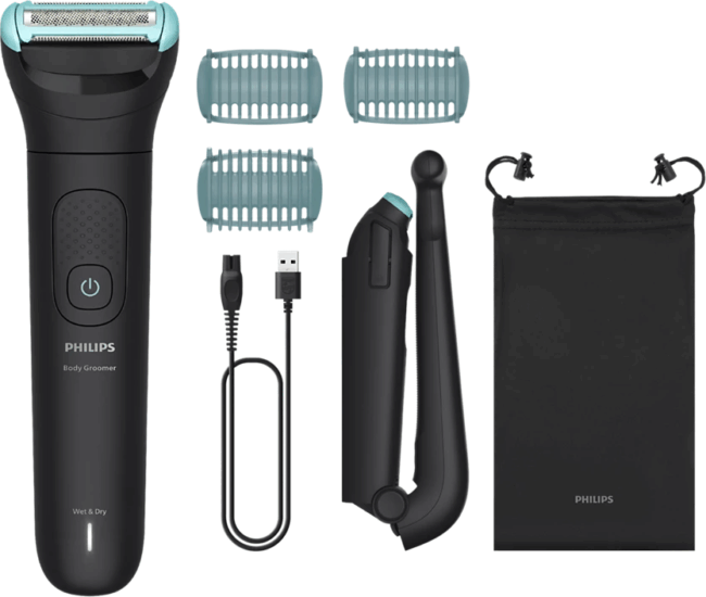 Philips BG5480/15 5000 Series Vezeték nélküli Akkus Nedves-Száraz Testszőrnyíró - Fekete