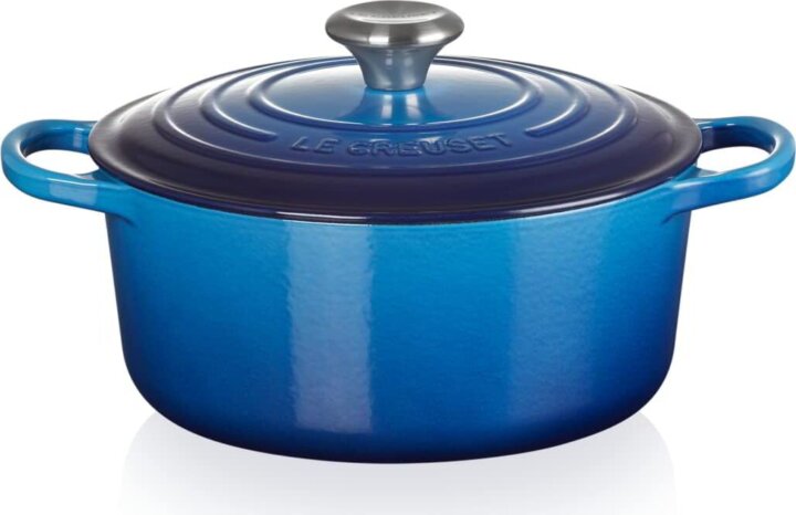 Le Creuset Signature Öntöttvas Lábas Ø 24cm 4 ,2L - Azurkék