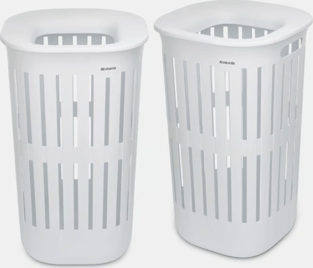 Brabantia 244704 Műanyag szennyestartó 2 darab 55L - Fehér