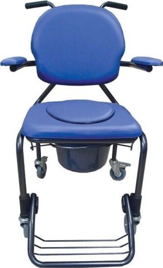 Aston BEST UP Higiéniai Kerekesszék Max 130kg - Kék / Fekete