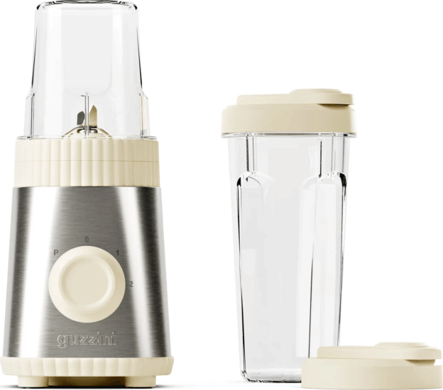 Guzzini Sous Chef On the go Hordozható turmixgép 600ml / 320W - Bézs/Inox