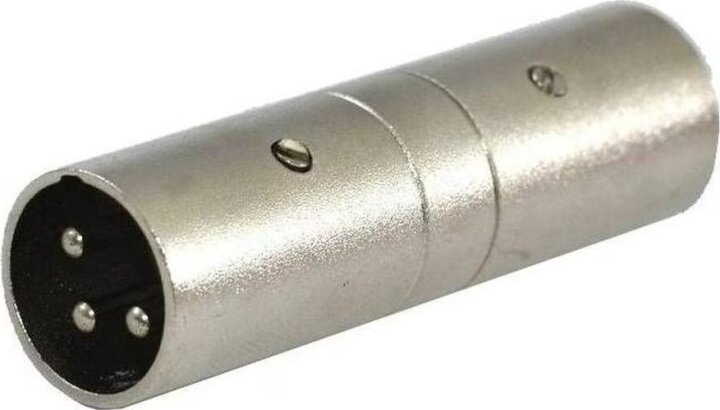 SSQ HA13 SS-1853 3-tűs XLR apa - 3-tűs XLR apa Adapter - Ezüst
