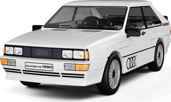 Cobi 24665 Audi Quattro 1980 Fehér autó műanyag makett 1:35
