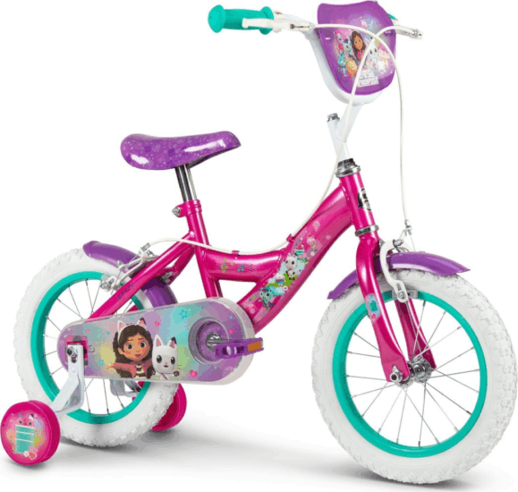 Huffy 24905W Gaby babaháza Gyerek kerékpár 14" - Rózsaszín/Mintás