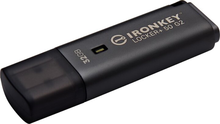 Kingston IronKey Locker+ 50 G2 USB-A 3.2 Gen 1 32GB Titkosított Pendrive - Fekete