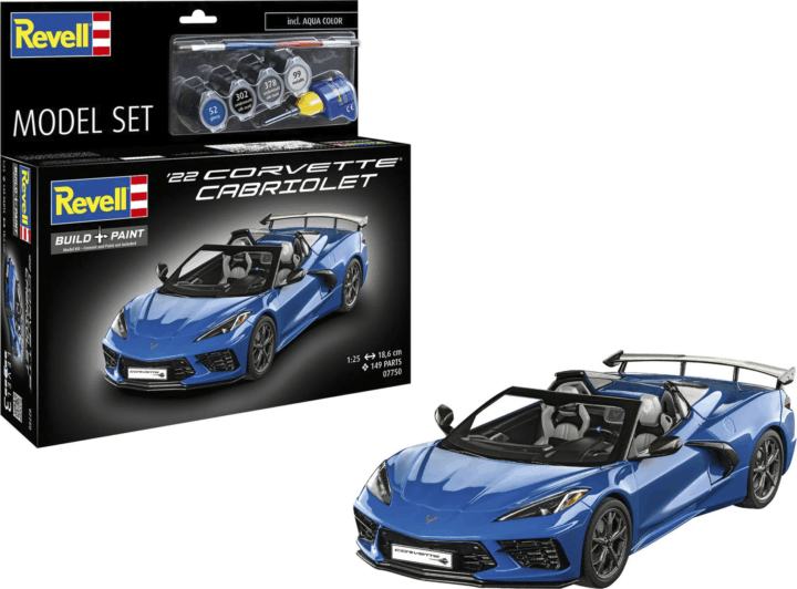 Revell Corvette C8 Cabriolet autó műanyag makett 1:25