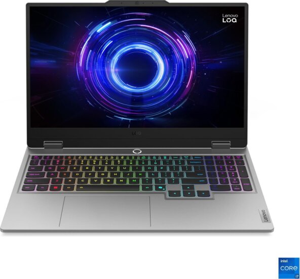 Lenovo LOQ 15IRX10 Laptop Szürke (15.6" / Intel Core i7-13650HX / 24GB / 1TB M.2 SSD / Nvidia GeForce RTX 5050)