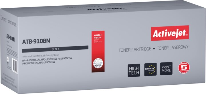 Activejet (Brother TN-910BK) Utángyártott Toner - Fekete