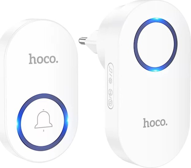 Hoco HI25 Vezeték Nélküli Elemes Csengő - Fehér