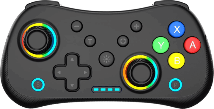 BlackBird RGB Vezeték nélküli Kontroller (Nintendo Switch/Lite/Android/IOS/PC) - Fekete