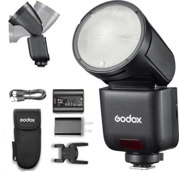 Godox V1mid Fuji Fényképezőgép Vaku 650Ws