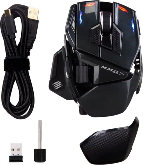 MadCatz M.M.O. 7+ RF Wireless Gaming Egér - Fekete