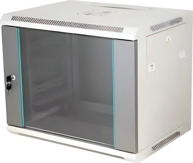 Q-Lantec 19" Fali rack szekrény 18U 600x450mm - Szürke Q-Lantec 19" Fali rack szekrény 18U 600x450mm - Szürke