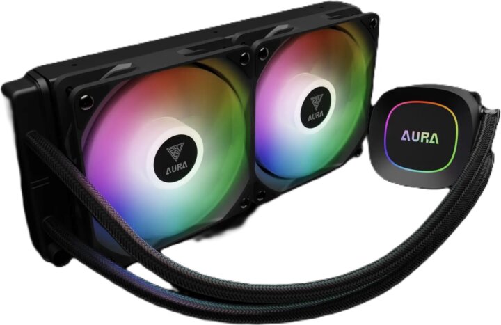 Gamdias Aura GL240 LITE 240mm ARGB All In One CPU Vízhűtés - Fekete
