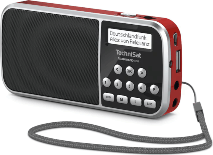 Technisat TechniRadio RDR Hordozható FM Zsebrádió - Piros Technisat TechniRadio RDR Hordozható FM Zsebrádió - Piros