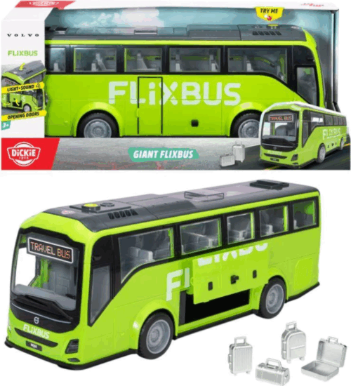 Dickie Toys Óriás Flixbus Műanyag modell 1:16