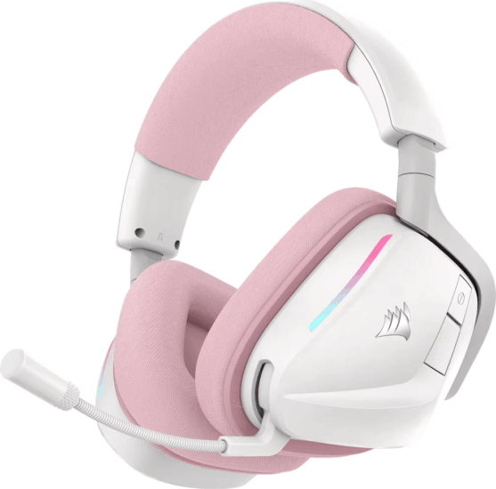 Corsair VOID v2 Dolby Atmos Wireless Gamer Fejhallgató Headset - Fehér/Rózsaszín
