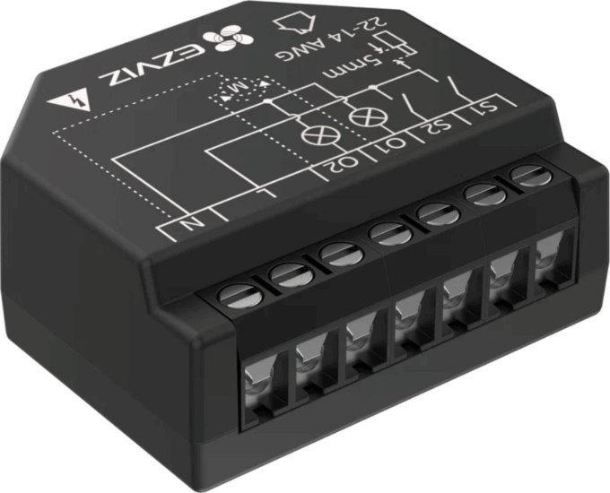 eZVIZ T36 2-csatornás Okos WiFi relé fogyasztásmérővel