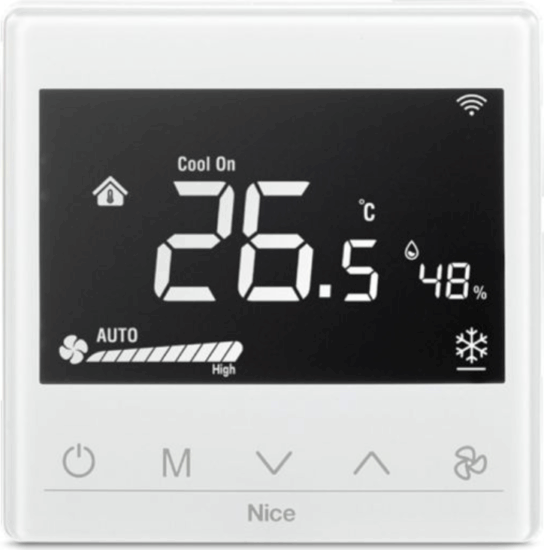 Nice Fan2-Control Okos Z-Wave Fali hűtő-fűtő termosztát - Fehér Nice Fan2-Control Okos Z-Wave Fali hűtő-fűtő termosztát - Fehér