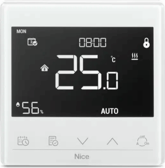 Nice Warm-Control Okos Yubii Fali padlófűtés termosztát - Fehér