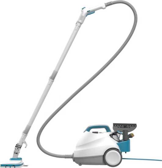 Black & Decker BHSMP2314-QS Gőztisztító Felmosó készülék 2300 Watt - Fehér/kék Black & Decker BHSMP2314-QS Gőztisztító Felmosó készülék 2300 Watt - Fehér/kék