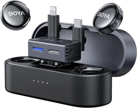 Boya BOYALINK 3-01 csiptetős Wireless USB-C mikrofon szett - Fekete