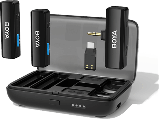 Boya BOYALINK V2.0 C2 Wireless USB-C mikrofon szett - Fekete