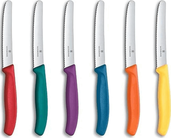 Victorinox Swiss Classic Rozsdamentes acél Reggeliző késkészlet 6 darabos - Színes