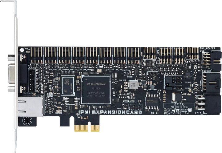 Asus IPMI PCIe RJ45/VGA Szerver Menedzsment Kártya