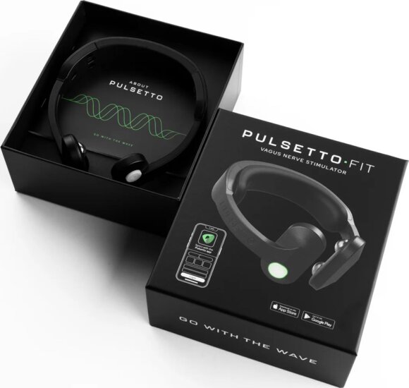 Pulsetto FIT Hordozható Akkus Bolygóideg Stimulátor - Fekete