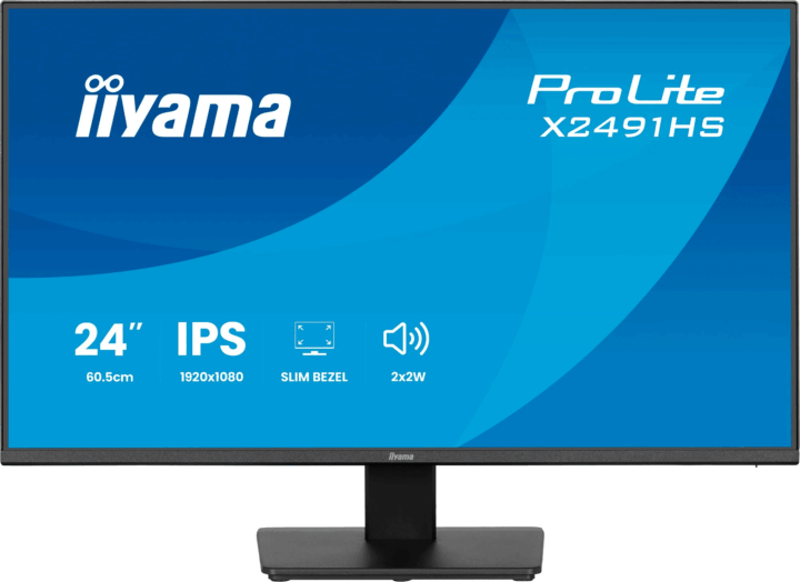 iiyama 23.8" X2491HS-B1 ProLite 16:9 FullHD IPS LED Monitor - Fekete