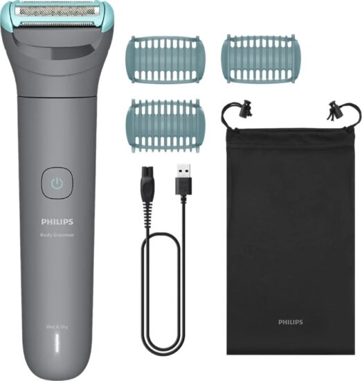 Philips BG3485/15 Vezeték nélküli Akkus Nedves-Száraz Testszőrnyíró - Szürke/Kék Philips BG3485/15 Vezeték nélküli Akkus Nedves-Száraz Testszőrnyíró - Szürke/Kék