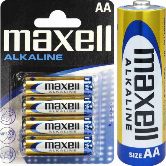 Maxell LR06 Alkáli AA Ceruzaelem 1.5V (4db / csomag - 120db / 30 csomag)
