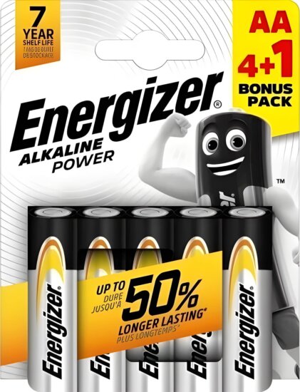 Energizer Power Alkáli AA Ceruzaelem 1.5V (4+1db / csomag)