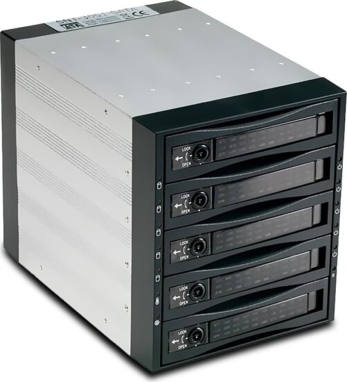 Fantec SNT-BA3151-1 5x 3.5" SAS/SATA HDD Backplane - Fekete