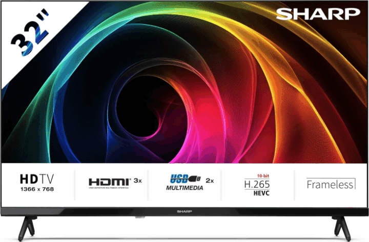 Sharp 32" 32HA1205E 16:9 HD LED TV