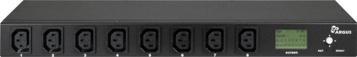 Inter-Tech SA-0816 19" Rack 8 aljzatos C13 kapcsolható elosztó - Fekete