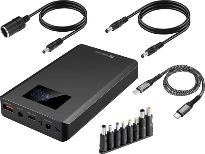 Sandberg 421-27 Multifunkciós Powerbank 20000mAh 100W - Fekete